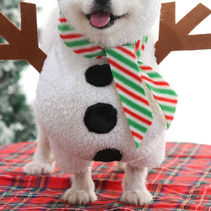 Uglysweatershops Christmas Funny Snowman Pet Costume Dog Cat Xmas Outfit