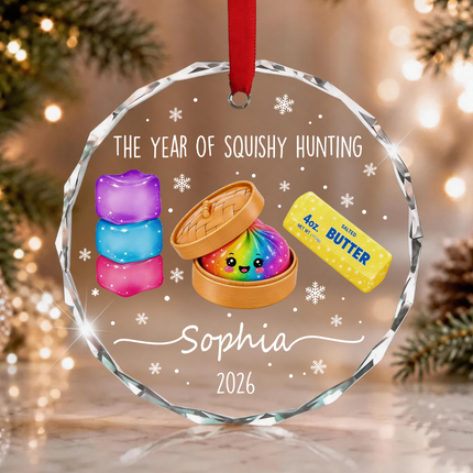 Uglysweatershops Year Of Squishy Hunting Personalized Christmas Tree Ornament