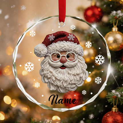 Uglysweatershops Santa Claus Personalized Christmas Tree Ornament
