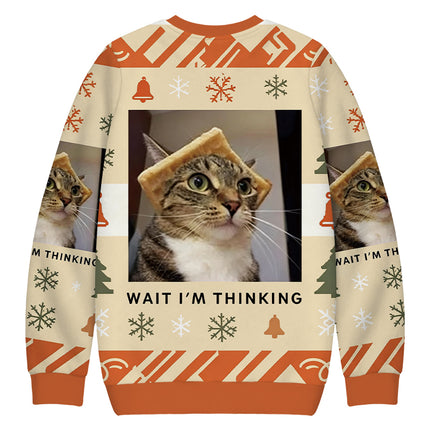 Uglysweatershops Wait Im Thinking Meme Christmas Ugly Sweatshirt