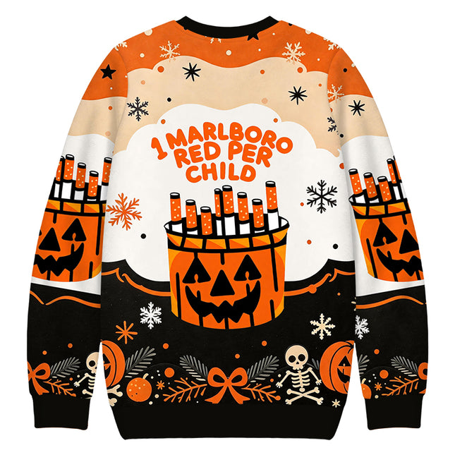Uglysweatershops Red Per Child Christmas Ugly Sweatshirt