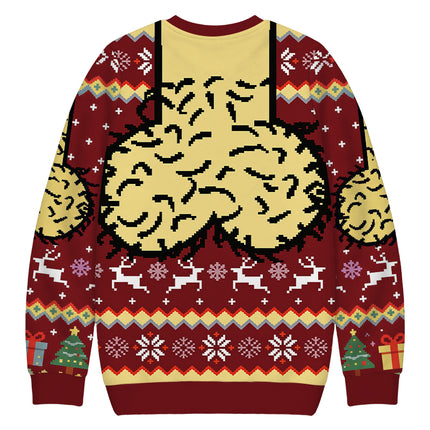 Uglysweatershops Hilarious Naughty Christmas Ugly Sweatshirt