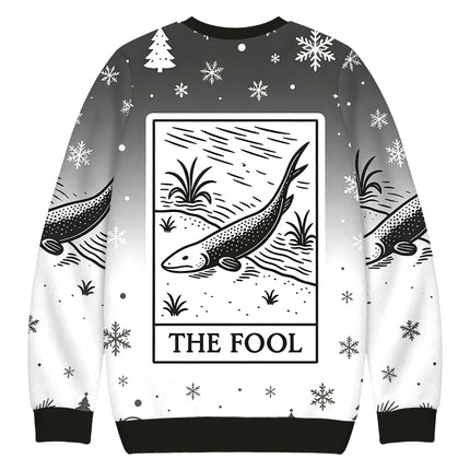 Uglysweatershops The Fool Christmas Ugly Sweatshirt