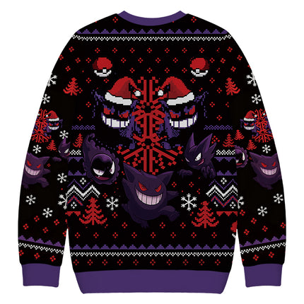 Uglysweatershops Ghost Funny Christmas Ugly Sweatshirt