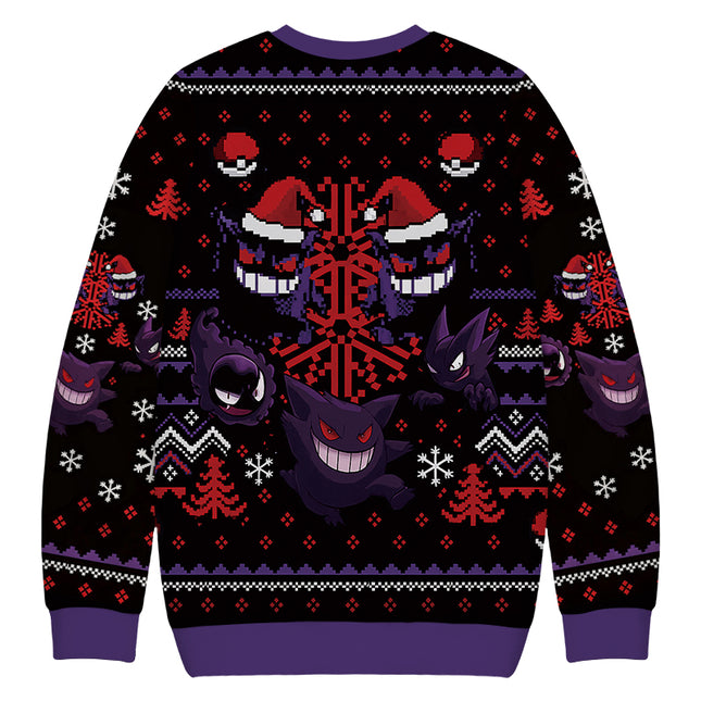 Uglysweatershops Ghost Funny Christmas Ugly Sweatshirt