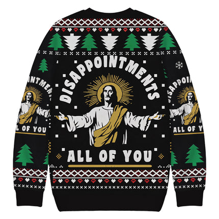 Uglysweatershops Funny Jesus Christmas Ugly Sweatshirt
