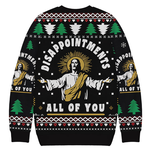 Uglysweatershops Funny Jesus Christmas Ugly Sweatshirt