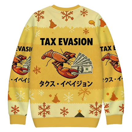Uglysweatershops Tux Evasion Funny Christmas Ugly Sweatshirt