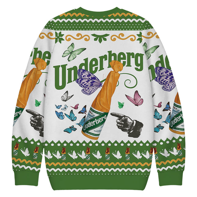 Uglysweatershops Finger Vintage Christmas Ugly Sweatshirt