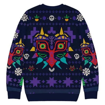 Uglysweatershops Mask Funny Christmas Ugly Sweatshirt