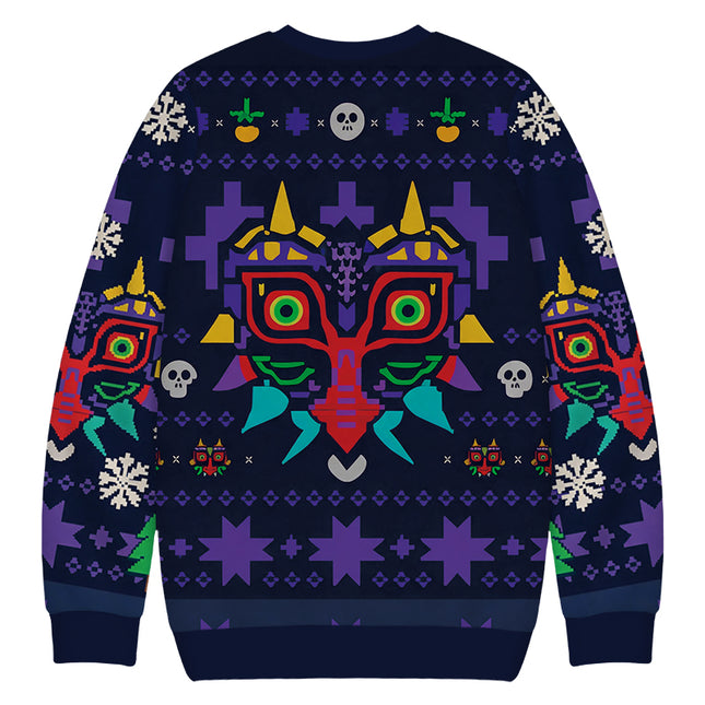 Uglysweatershops Mask Funny Christmas Ugly Sweatshirt