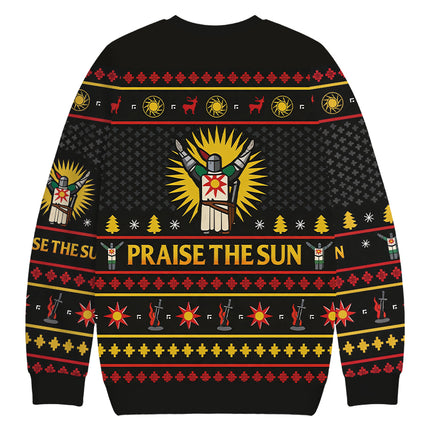 Uglysweatershops Praise the Sun Christmas Ugly Sweatshirt