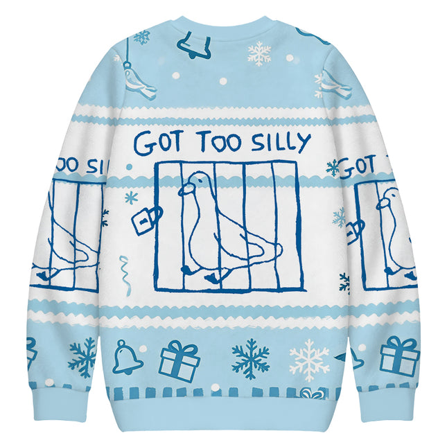Uglysweatershops Got Too Silly Meme Christmas Ugly Sweatshirt