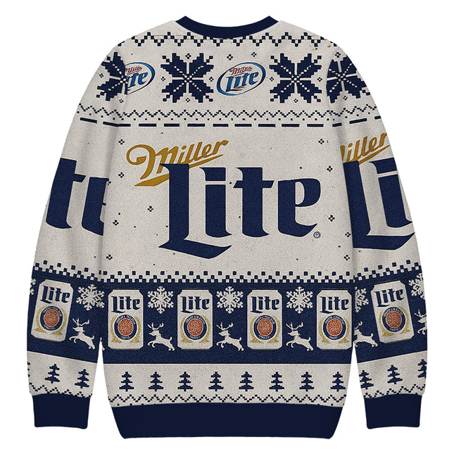 Uglysweatershops Blue Lite Christmas Ugly Sweatshirt