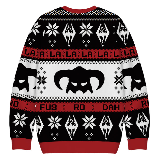 Uglysweatershops Funny Mask Christmas Ugly Sweatshirt