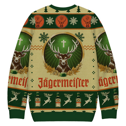Uglysweatershops Yellow Beer Christmas Ugly Sweatshirt