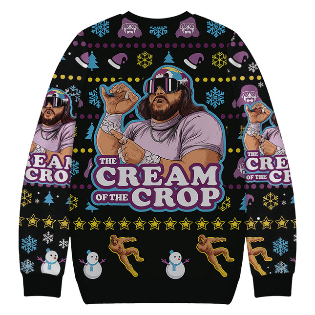 Uglysweatershops The Jesus of the Crop Christmas Ugly Sweatshirt