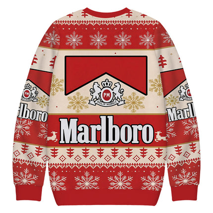 Uglysweatershops Red Cig Christmas Ugly Sweatshirt