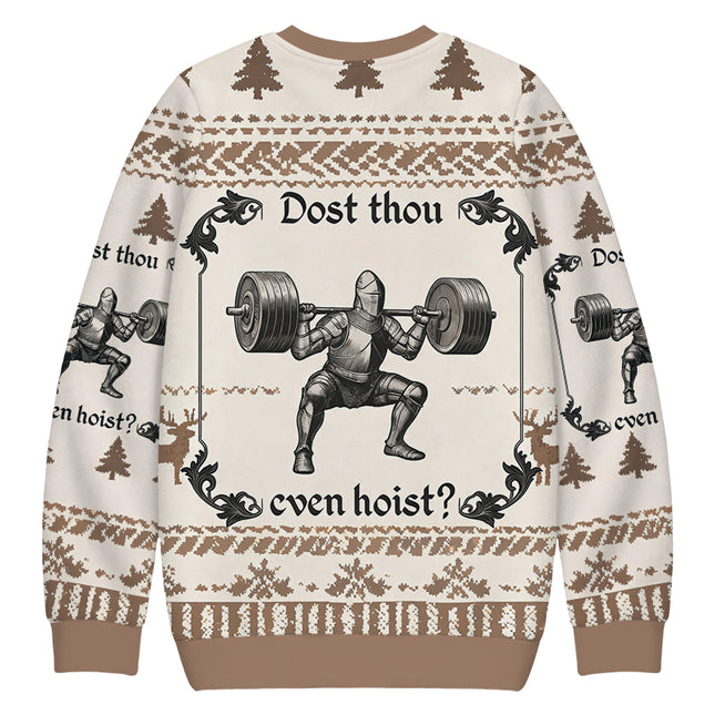 Uglysweatershops Dost Thou Even Hoist Christmas Ugly Sweatshirt