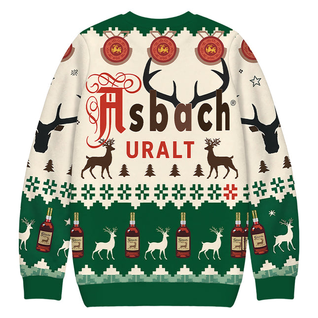 Uglysweatershops Brown Deer Christmas Ugly Sweatshirt