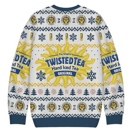 Uglysweatershops Hard Tea Christmas Ugly Sweatshirt