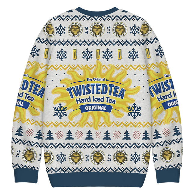 Uglysweatershops Hard Tea Christmas Ugly Sweatshirt