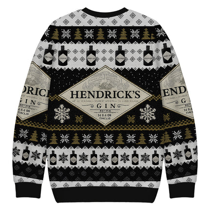 Uglysweatershops Black Beer Christmas Ugly Sweatshirt