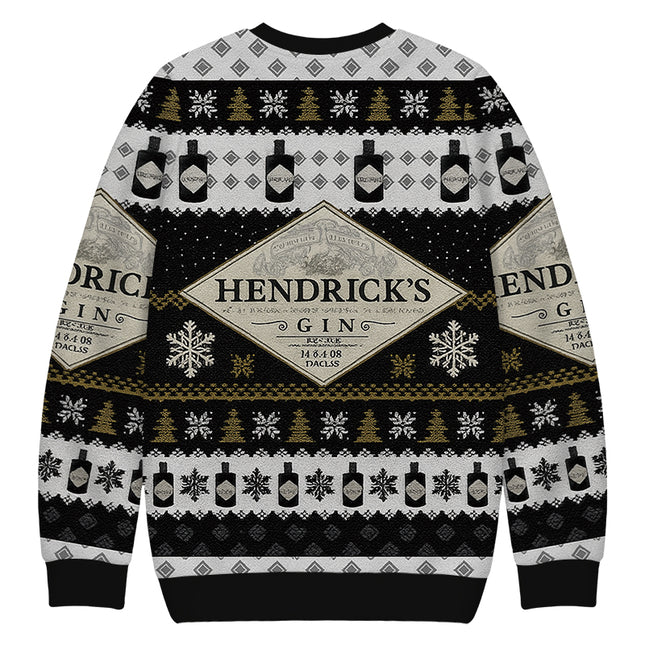 Uglysweatershops Black Beer Christmas Ugly Sweatshirt