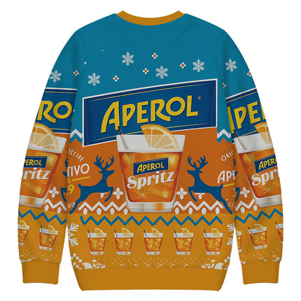 Uglysweatershops Orange Beer Christmas Ugly Sweatshirt