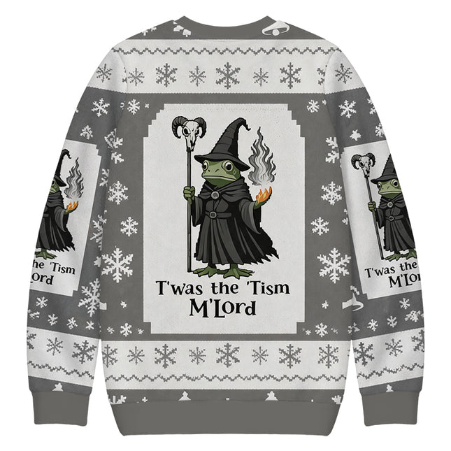 Uglysweatershops Witch Frog Christmas Ugly Sweatshirt